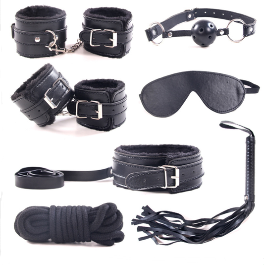 Sticks & Stones 7 pc Bondage Kit black