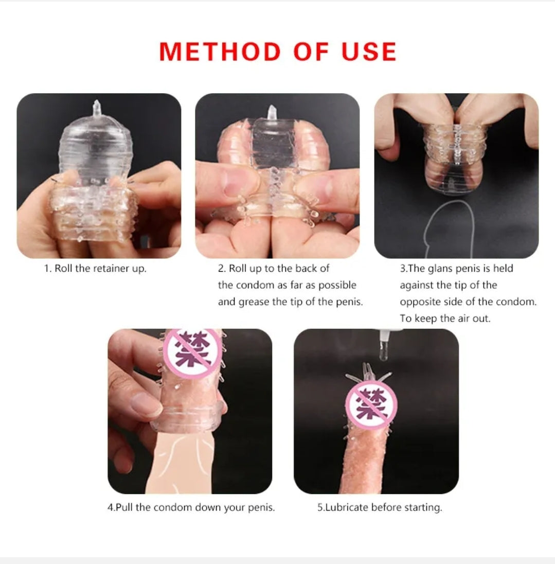 Penis Extender Stimulator sleeve x2