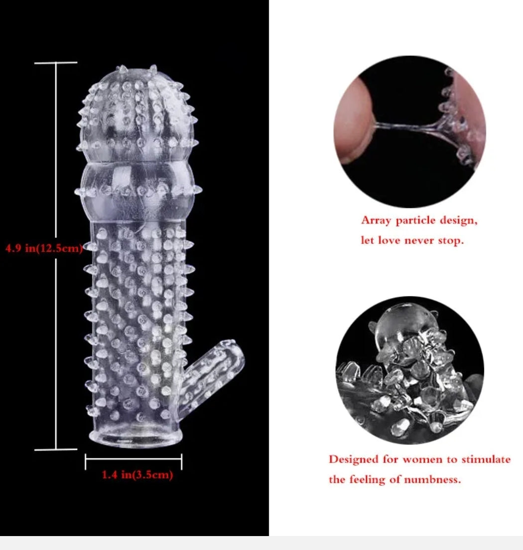 Penis Extender Stimulator sleeve x2