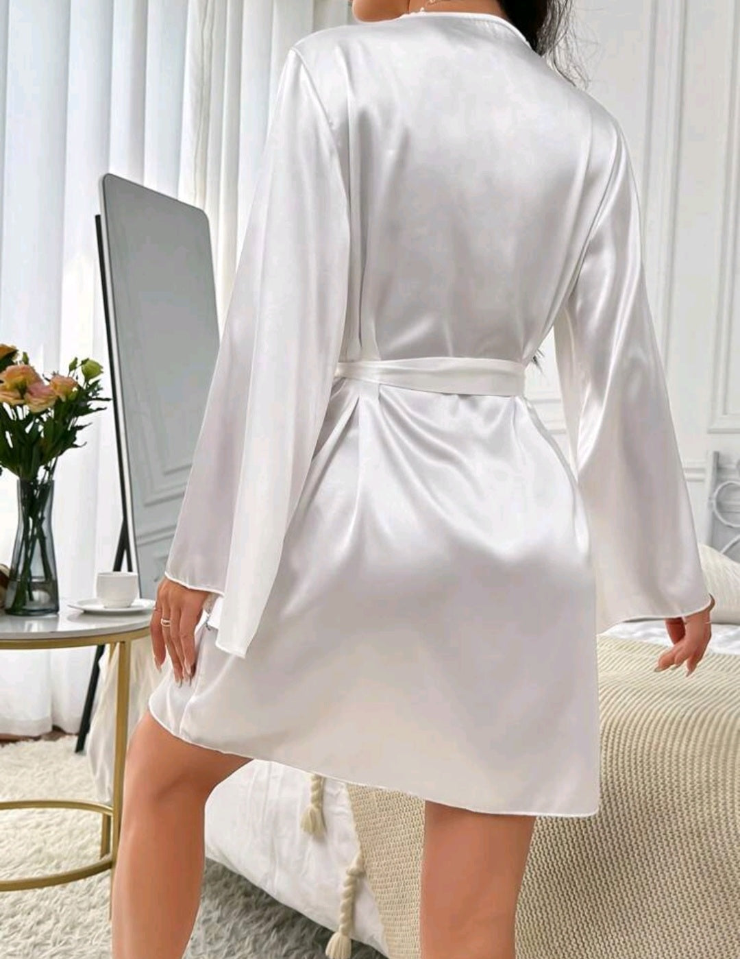 Sexy white robe