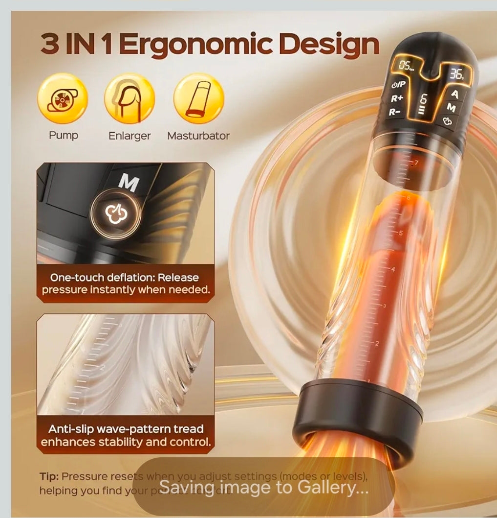 Penis pump rechargeable