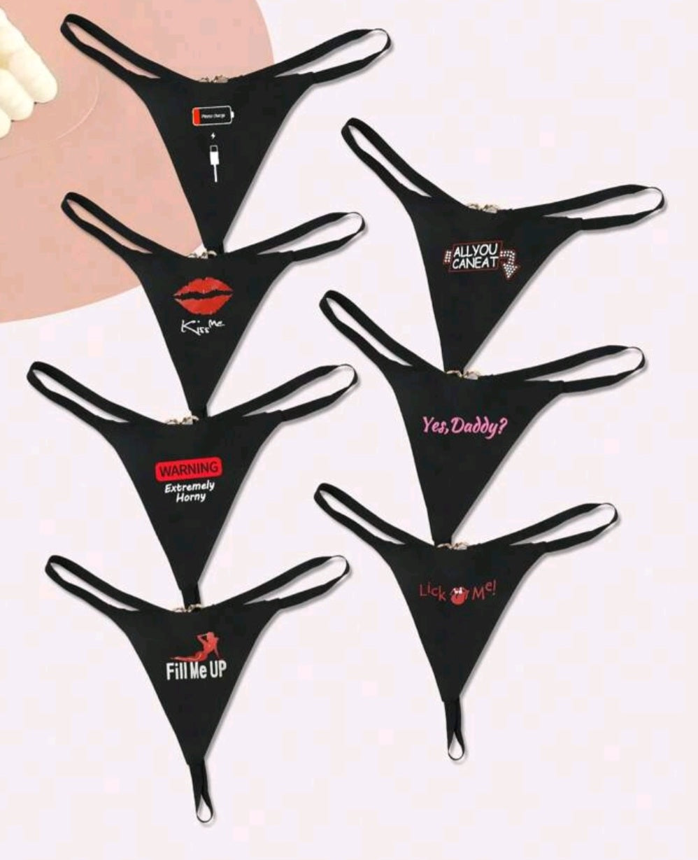 Graphic  Thongs