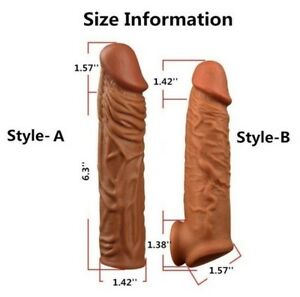 Silicone Penis Extension Sleeve